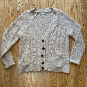 Beige Maurices Button Up Cardigan